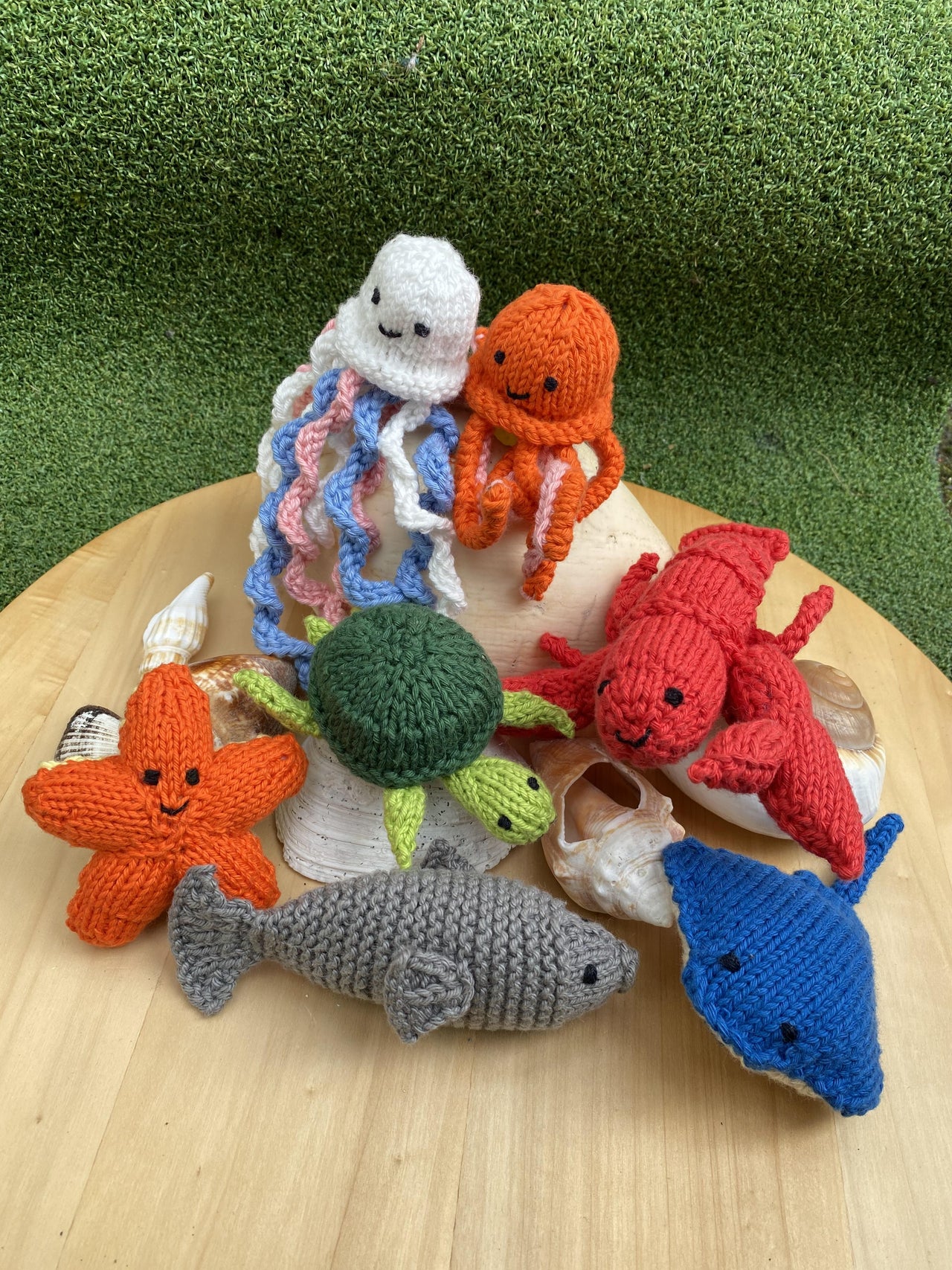Sea creature full collection knitting pattern