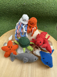 Sea creature full collection knitting pattern
