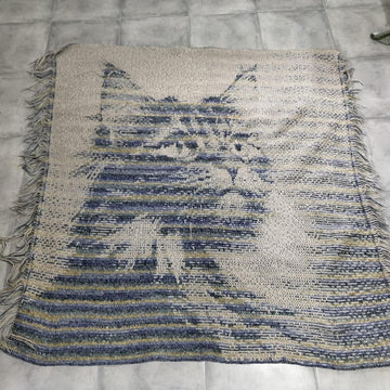 Brown Cat - mosaic crochet