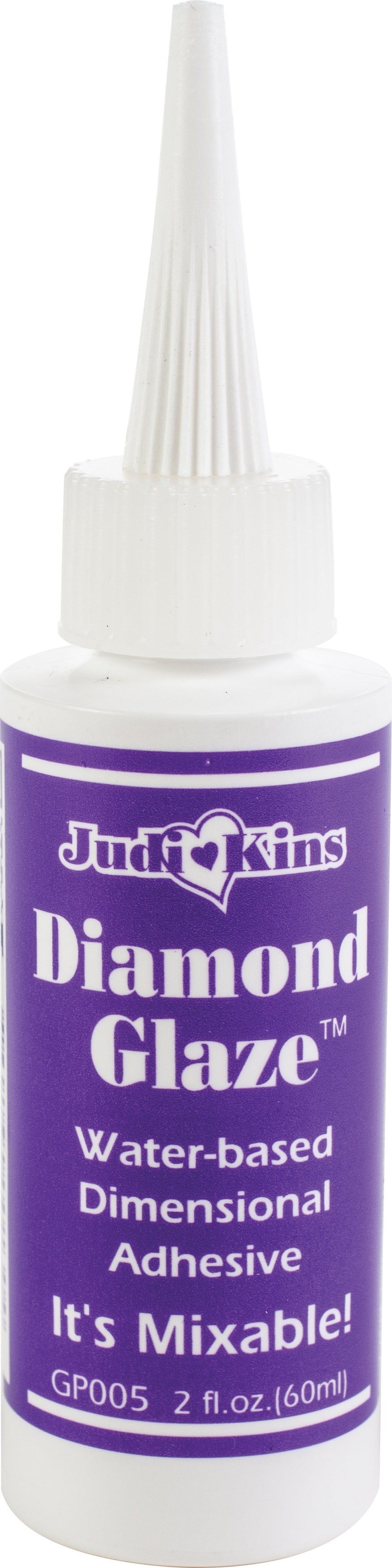 Judikins Diamond Glaze Dimensional Adhesive 2oz - Precision Tip