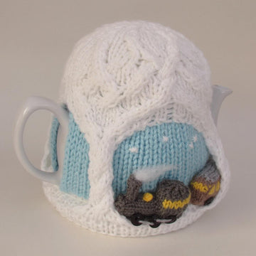 Christmas Steam Train Tea Cosy Knitting Pattern