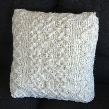 Chunky Cable Throw Pillow