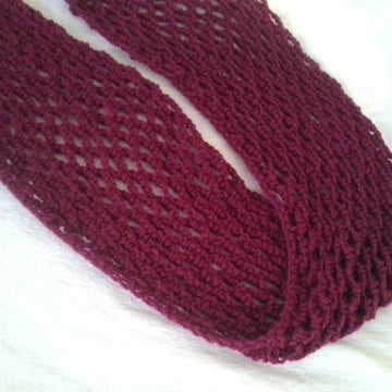 So Easy Diamond Mesh Fishnet Infinity Scarf