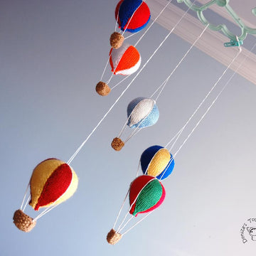 Baby Mobile, Hot Air Balloon Nursery Decor