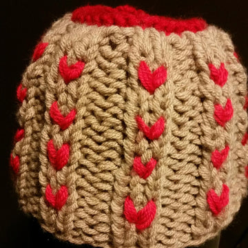 In a Heartbeat Messy Bun Beanie
