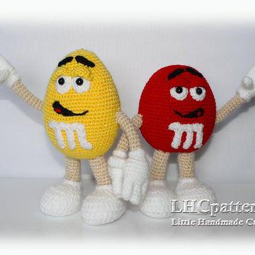 Crochet Candy Pattern, Crochet M and M Pattern
