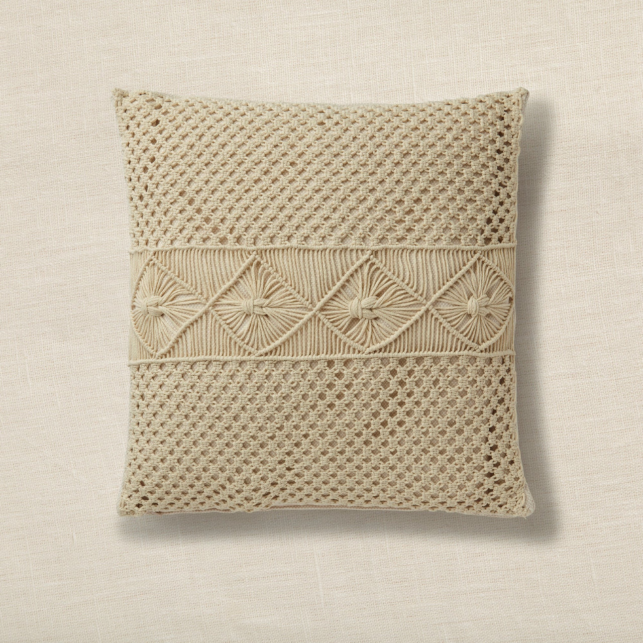 DMC Cushion Macramé Kit - 40 × 40 cm