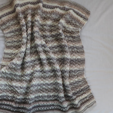 Cappuccino Bulky Baby Blanket