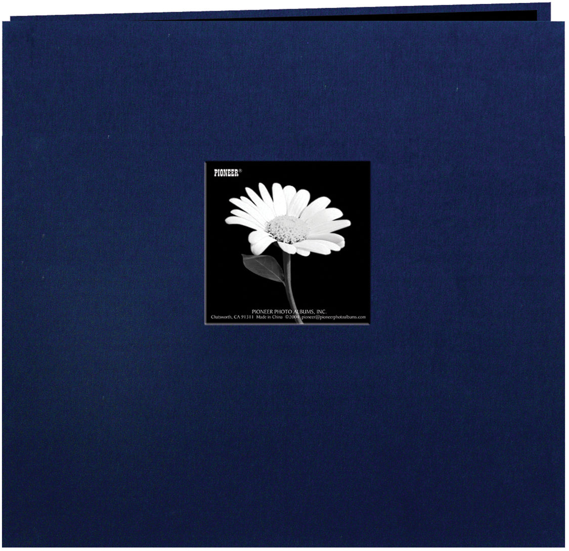 Pioneer Book Cloth Cover Post Bound Album 12"X12" - Regal Navy