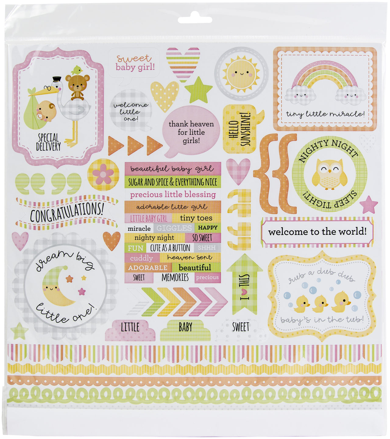 Doodlebug Double-Sided Paper Pack 12"X12" 12/Pkg - Bundle Of Joy
