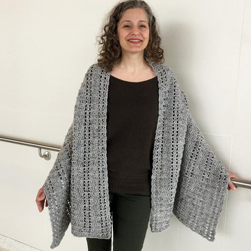 Crochet Shawl Pattern: Shawl We Wrap-It-Up Wrap
