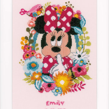 Vervaco Counted Cross Stitch Kit Disney Minnie Shushing Cross Stitch Kit