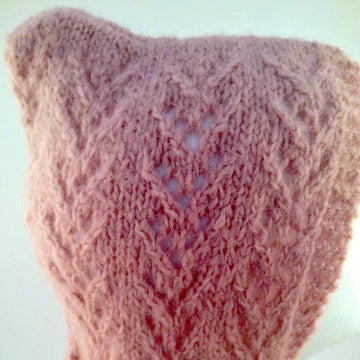 Lace Alpaca Hoodie Cowl