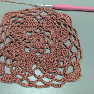 Rosewood Petals Crochet Blouse