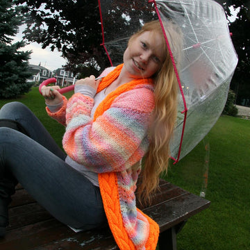 Multi-Season Hoodie-Cardigan BRIGHTEN UP YOUR DAY