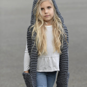 Tuft Hooded Scarf
