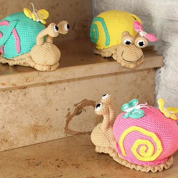 Snail - Doorstop, Stuffed Toy - Amigurumi