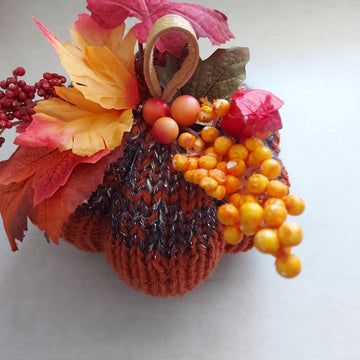 Easy peasy knitted Pumpkins