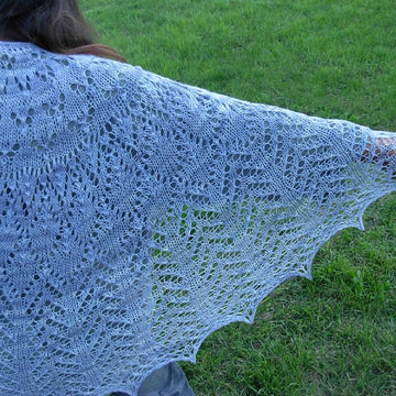 Whispering Wings Lace Shawl