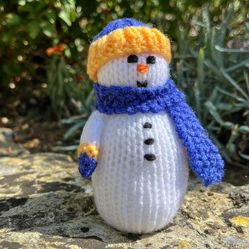 Percy the Snowman Doll Knitting Pattern - Toy Knitting Pattern