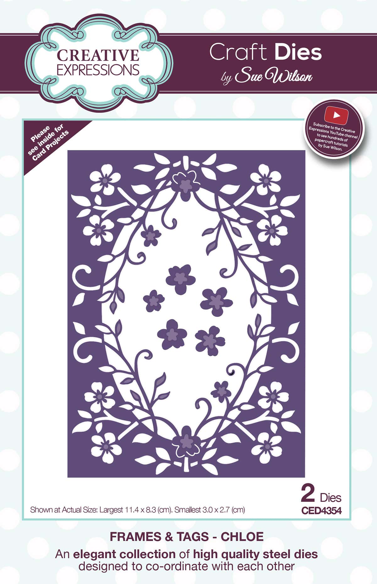 Creative Expressions Craft Dies By Sue Wilson - Chloe