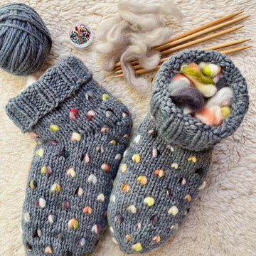 Thrummed Slipper Socks