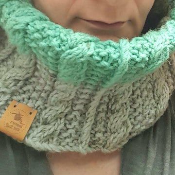 Moss Cable Cowl Neckwarmer