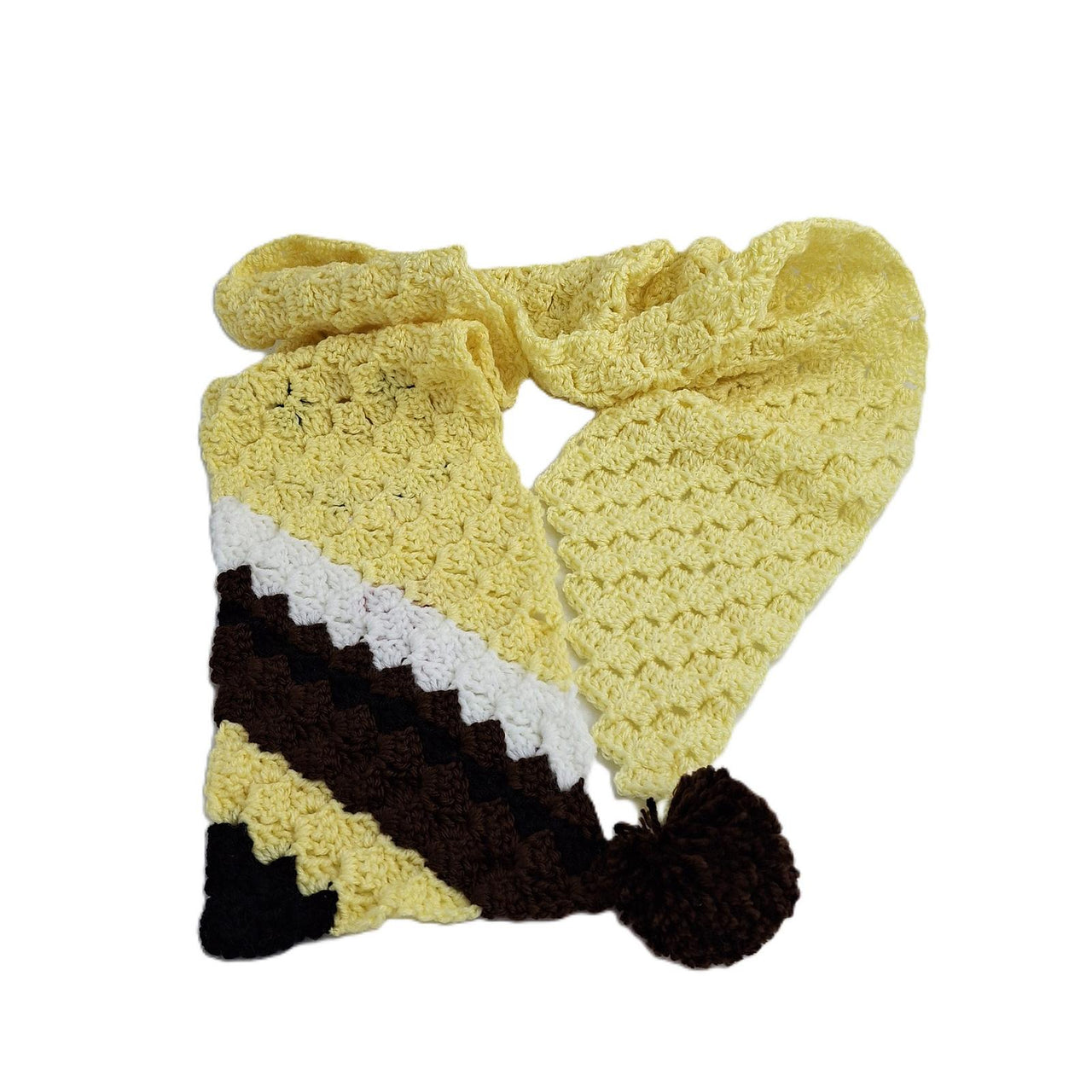 Yellow Brown Scarf C2C