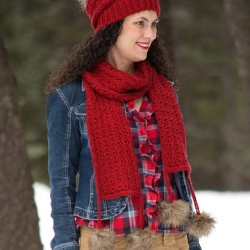 Cranberry Twist Scarf