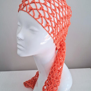 Crochet Trellis Mesh Head Wrap