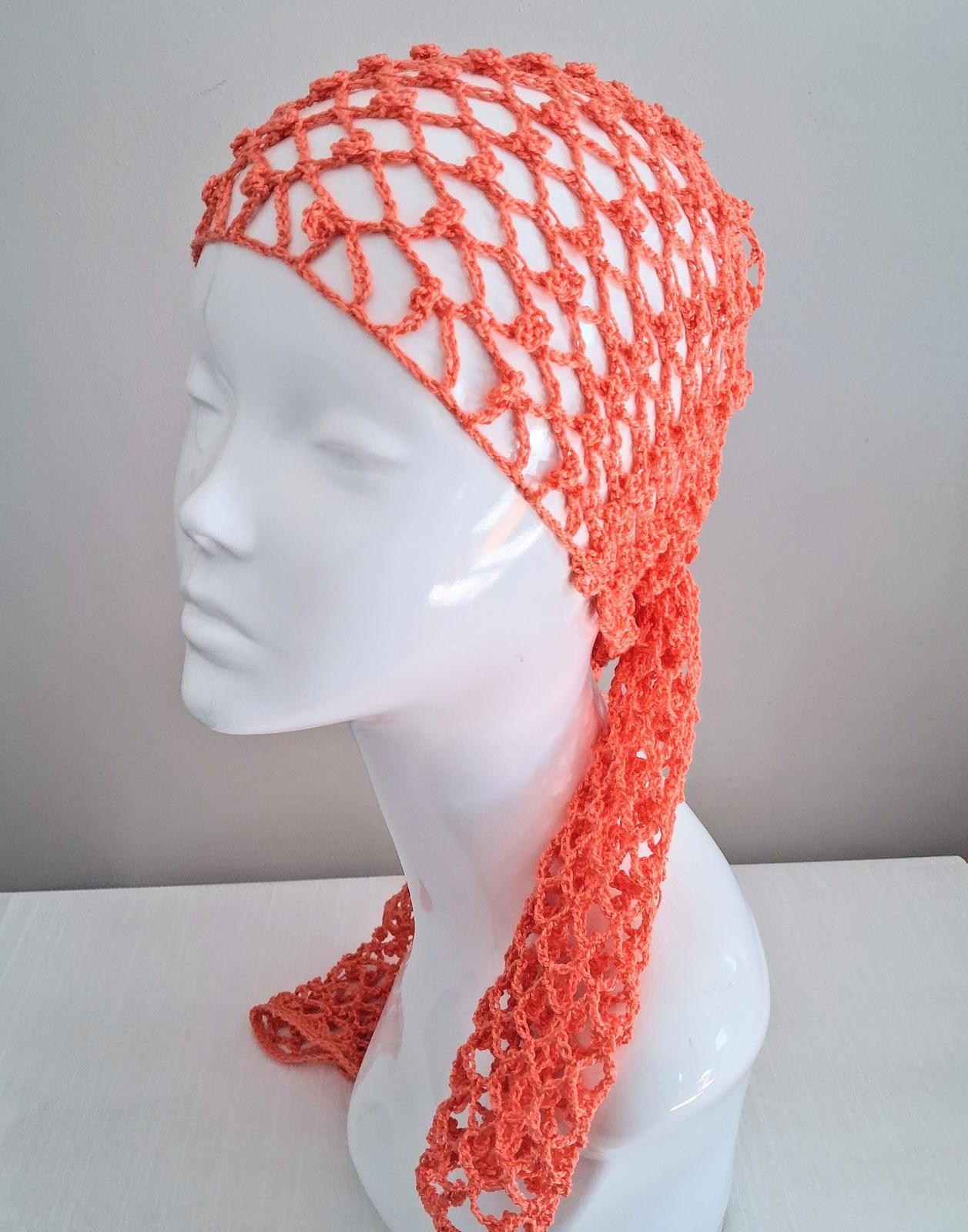Crochet Trellis Mesh Head Wrap