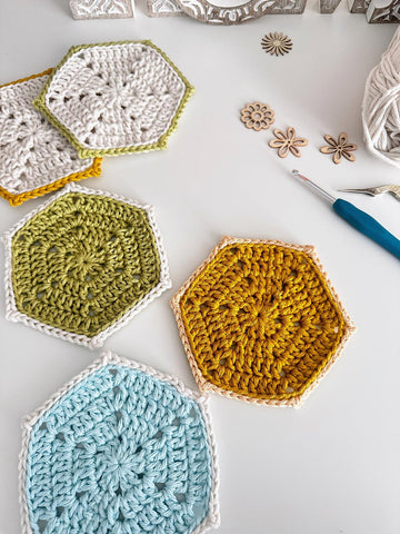 Hexagon Summer Coasters