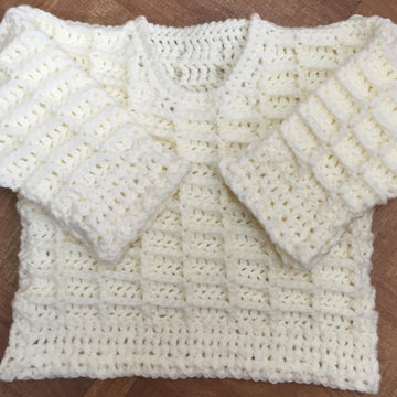 Baby's/Child's Sweater in Aran Yarn - 1001