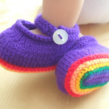 Advanced Rainbow Mary Jane Booties