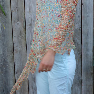 Confetti Asymmetrical Poncho
