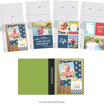 Simple Stories Sn@p! Pocket Pages For 6"X8" Flipbooks 10/Pkg - Multi Pack