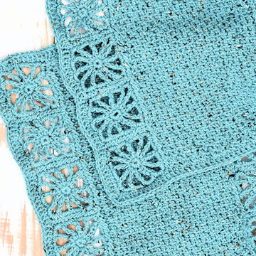 Tunisian Seed Stitch Wrap
