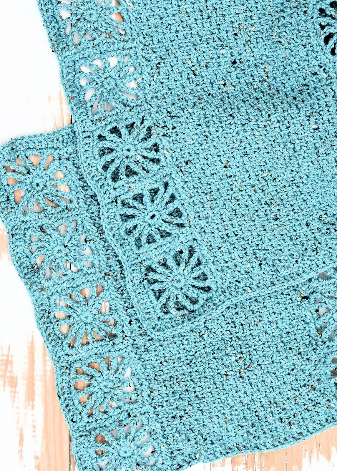 Tunisian Seed Stitch Wrap