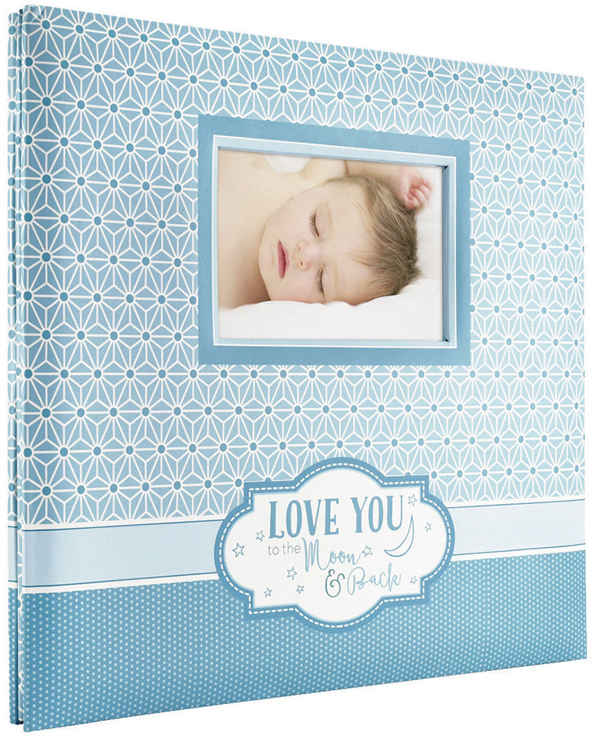 MBI Expressions Post Bound Album W/Window 12"x12" - Moon & Back