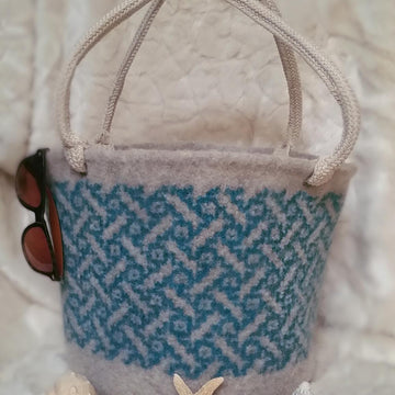 Sand and Sea Felted Tote
