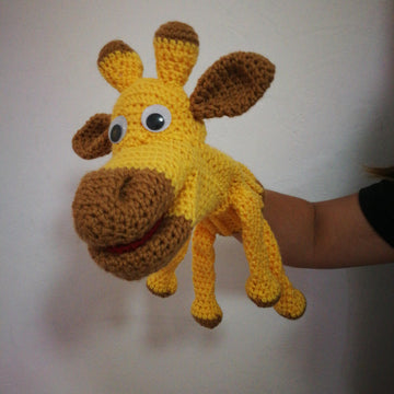 Crochet Hand Puppet Giraffe