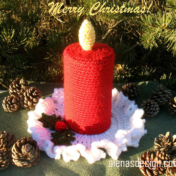Crochet Christmas Candle