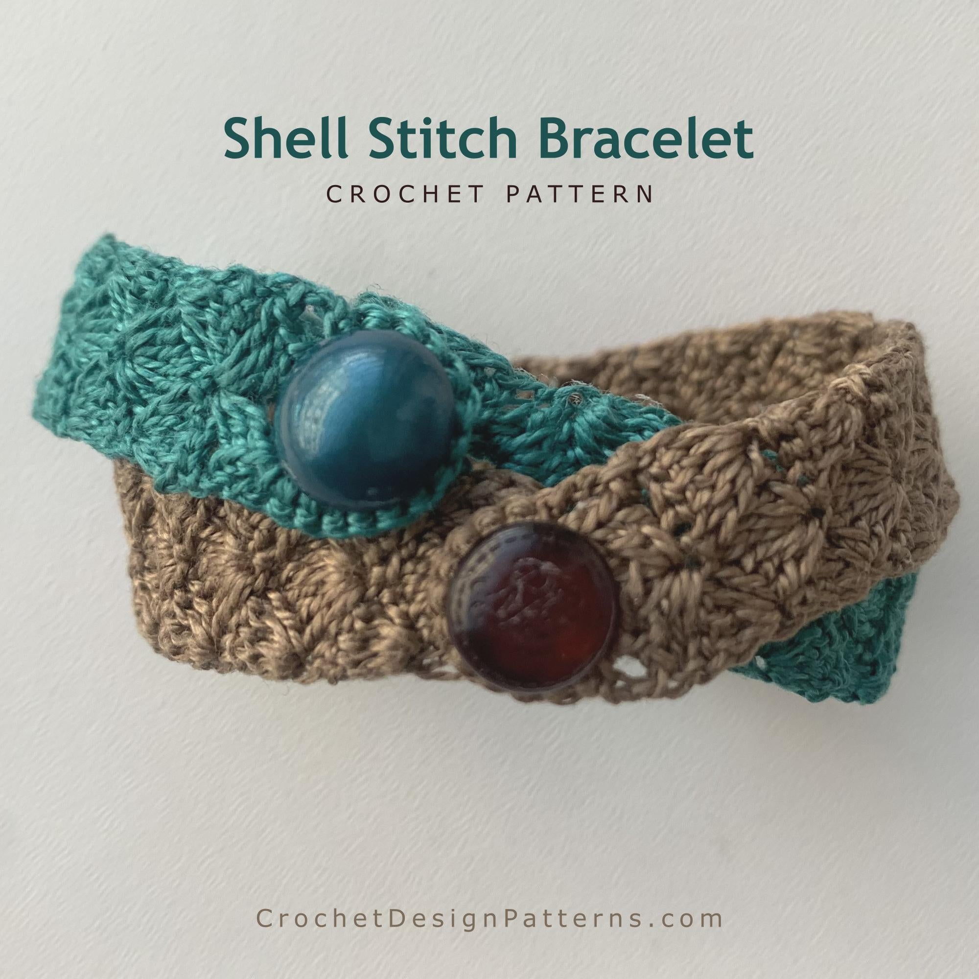 Shell Stitch Bracelet | Crochet Pattern