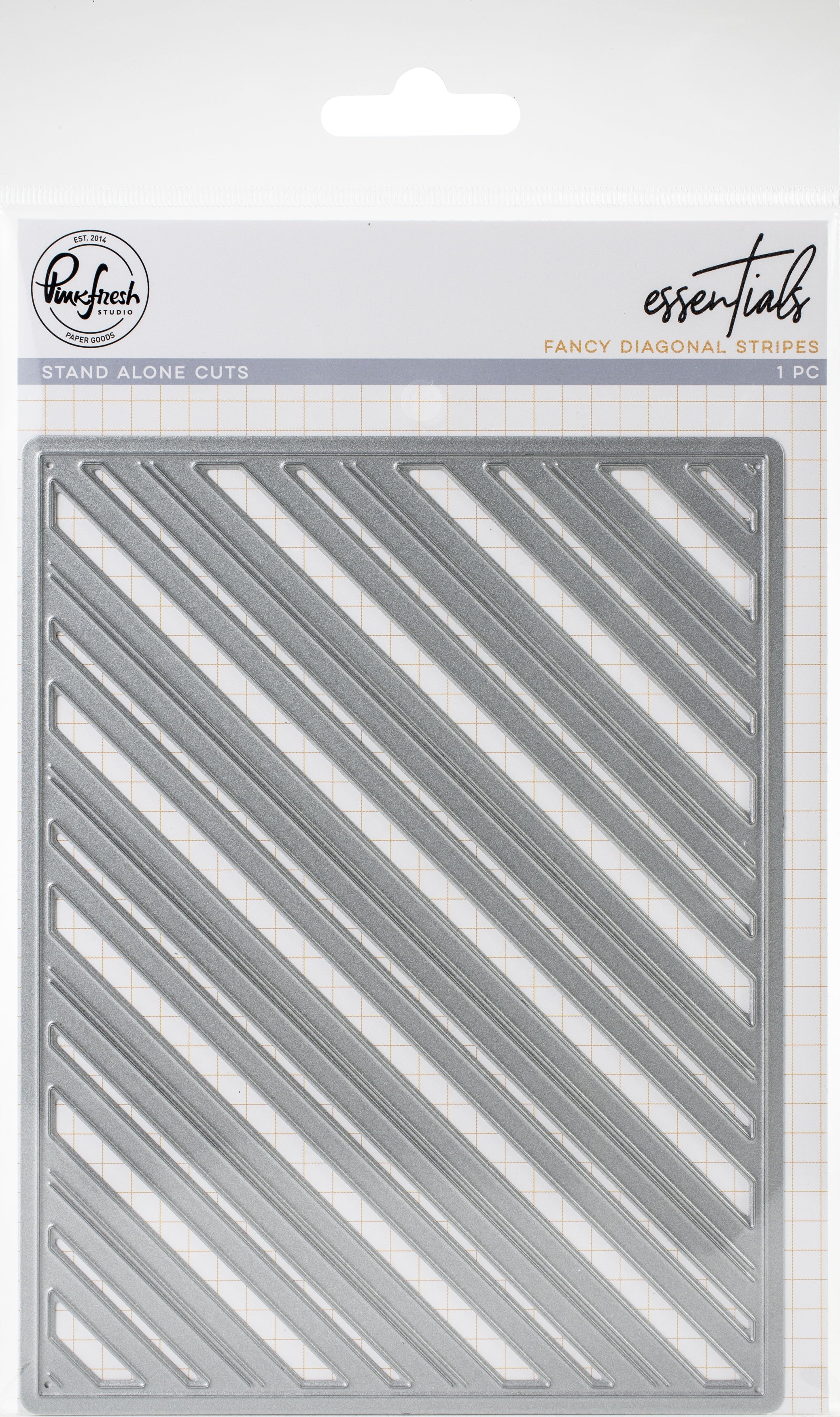 Pinkfresh Studio Essentials Die - Fancy Diagonal Stripes