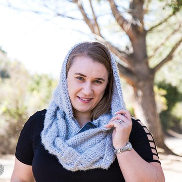 Hooded Infinity Scarf with Pockets