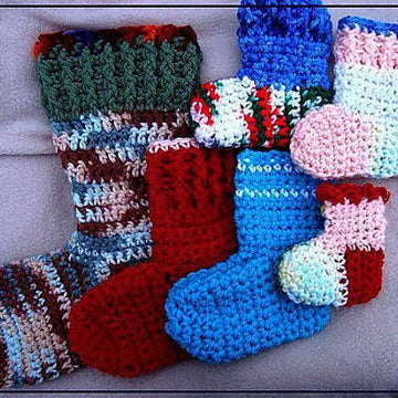 491 Crochet socks, new method heel first