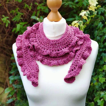 The "Not too FrouFrou" crochet scarf