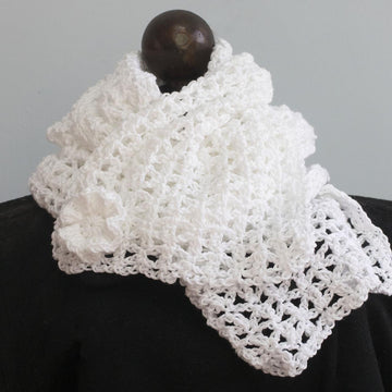 Lace Scarf with Flower