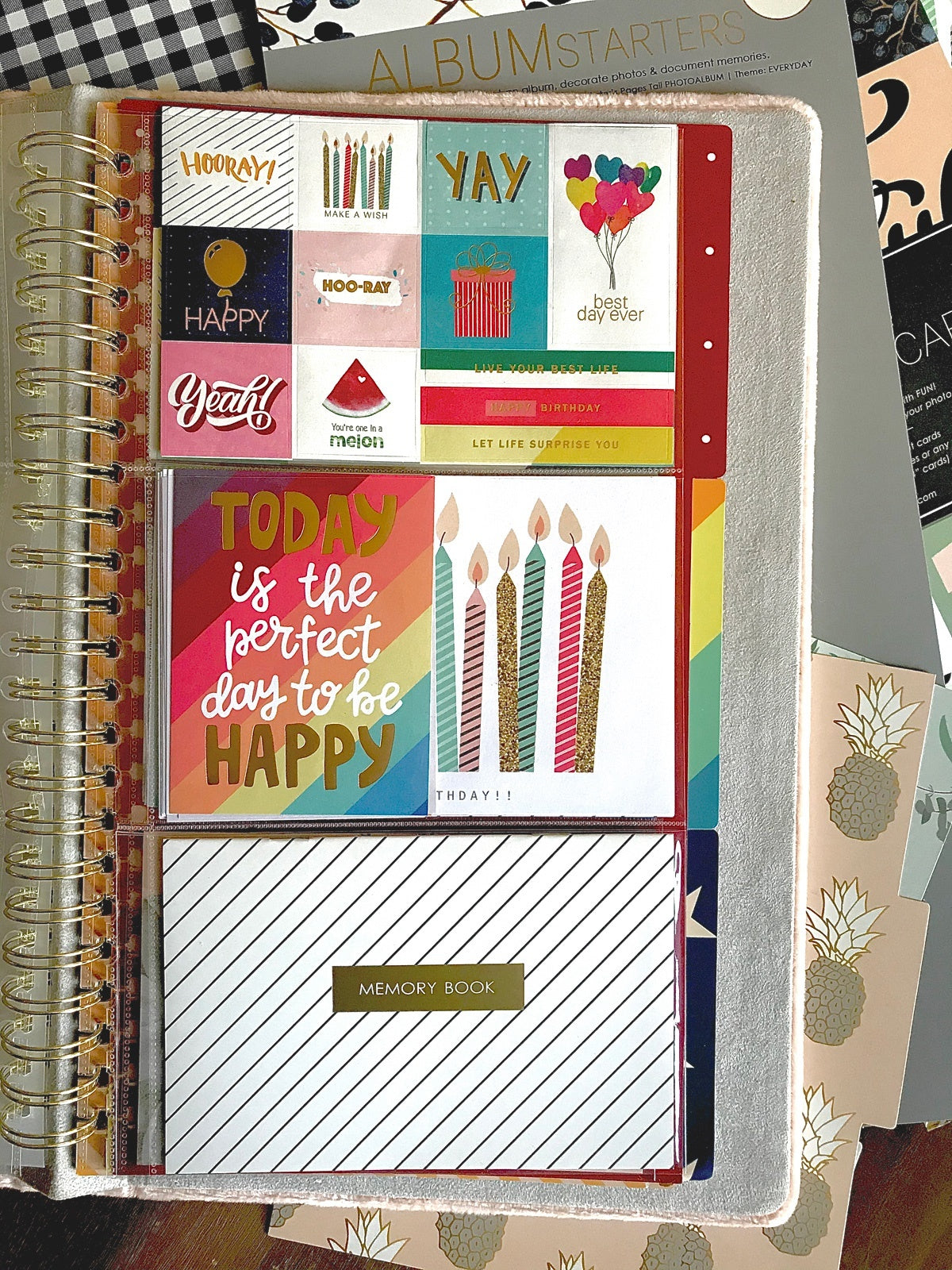 Webster's Pages Album Start Kit Tall - Celebrate