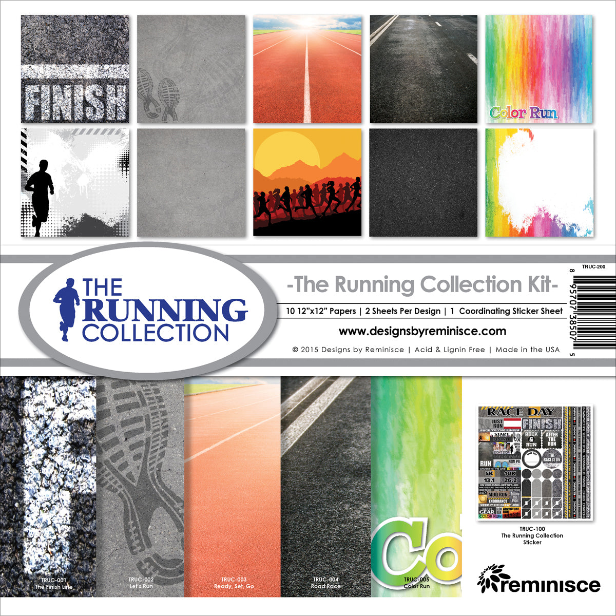 Reminisce Collection Kit 12"X12" - Running